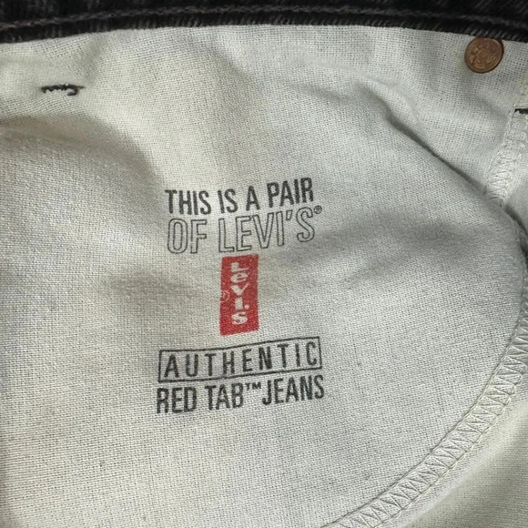 Vtg Levis 550 Black Charcoal Relaxed Fit 40 x 30 Made In USA - Picture 6 of 9